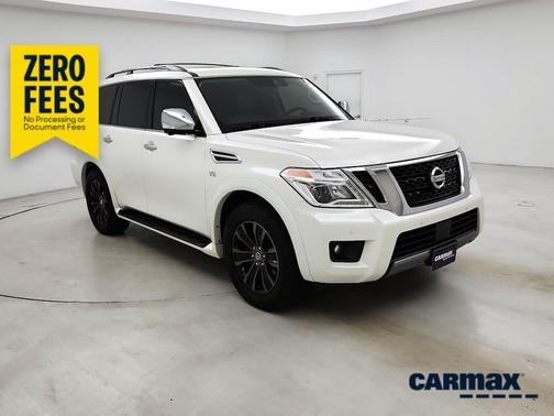 White 2019 Nissan Armada Platinum