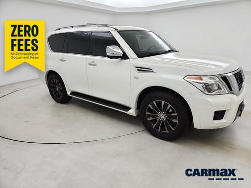 White 2019 Nissan Armada Platinum