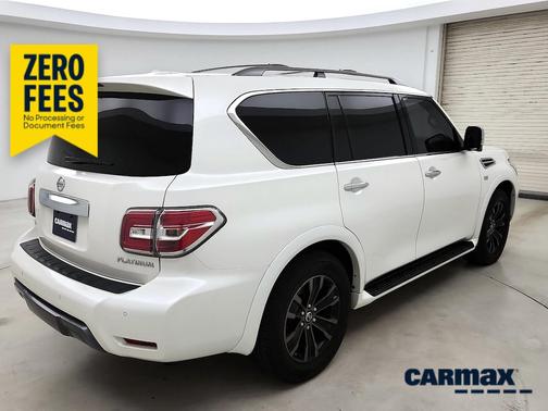 White 2019 Nissan Armada Platinum