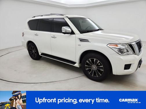 White 2019 Nissan Armada Platinum