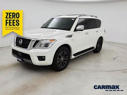 White 2019 Nissan Armada Platinum