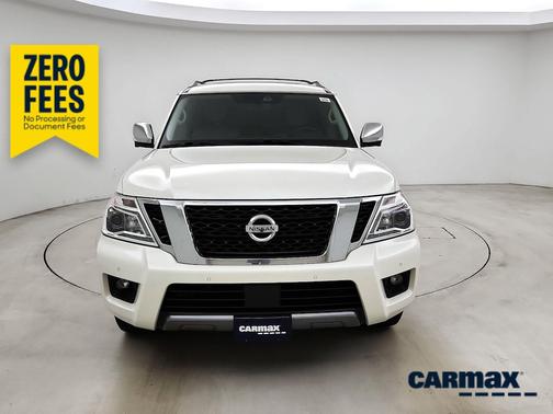 White 2019 Nissan Armada Platinum
