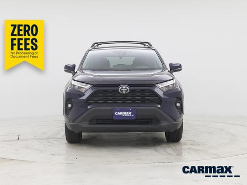 Blue 2025 Toyota RAV4 Hybrid XLE Premium