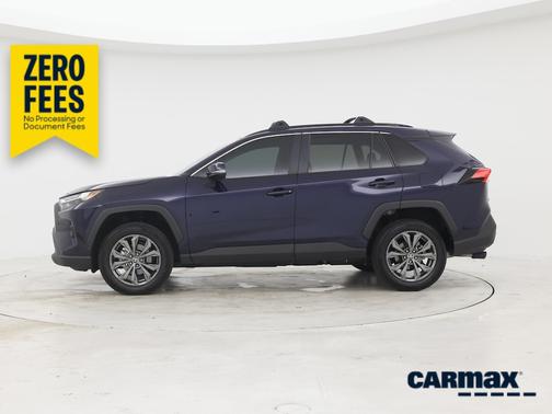 Blue 2025 Toyota RAV4 Hybrid XLE Premium
