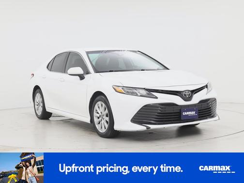 White 2019 Toyota Camry LE