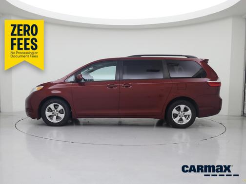 Red 2017 Toyota Sienna LE