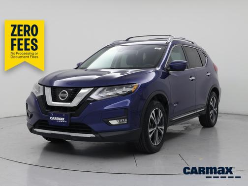 Blue 2017 Nissan Rogue Hybrid SL
