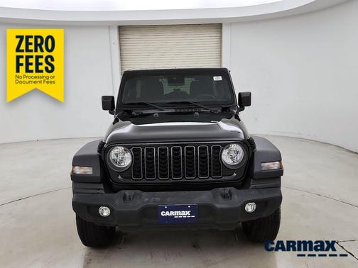 Black 2024 Jeep Wrangler Sport S
