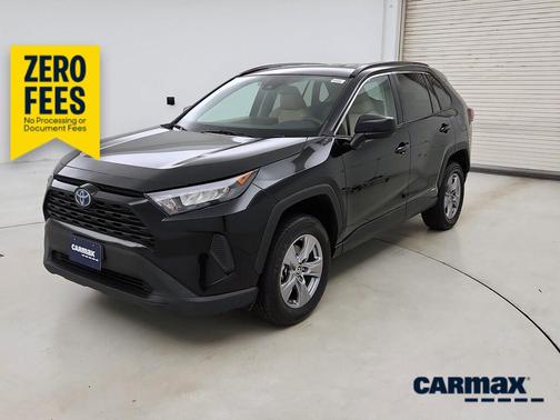 Black 2022 Toyota RAV4 Hybrid LE