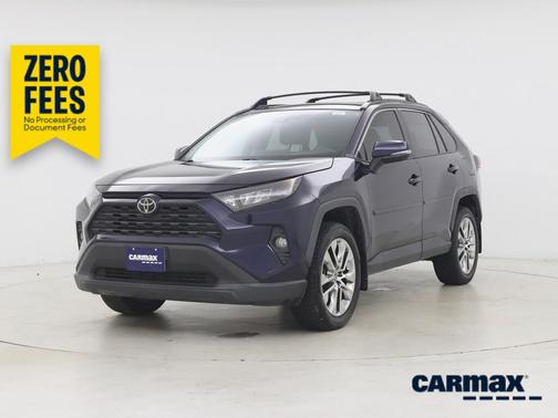 Blue 2021 Toyota RAV4 XLE Premium