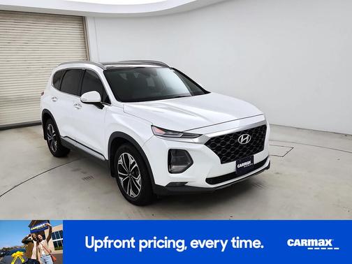 White 2020 Hyundai SANTA FE SEL