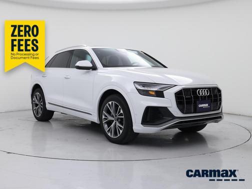 White 2021 Audi Q8 Premium Plus