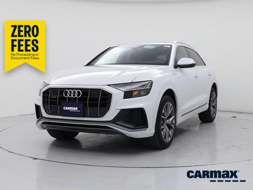 White 2021 Audi Q8 Premium Plus