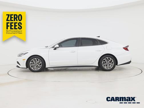 White 2021 Hyundai SONATA SEL