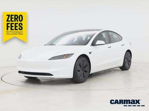 White 2025 Tesla Model 3 Long Range