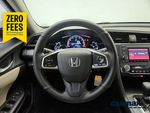 White 2016 Honda Civic LX