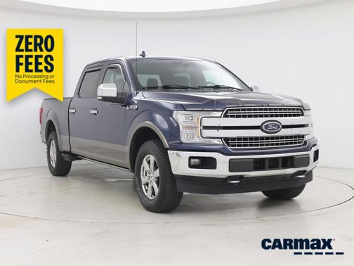 Blue 2018 Ford F-150 Lariat