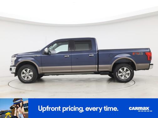 Blue 2018 Ford F-150 Lariat