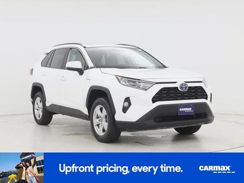 White 2021 Toyota RAV4 Hybrid XLE