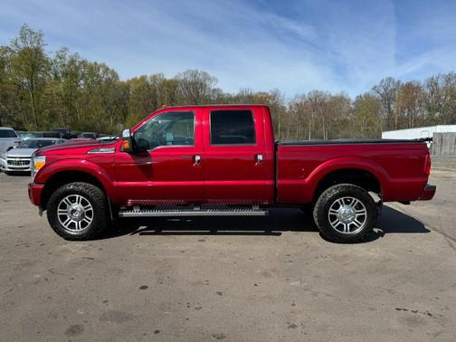 Red 2015 Ford F-350 Platinum