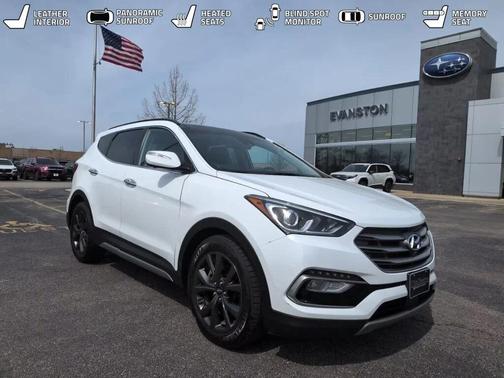 Frost White Pearl 2017 Hyundai Santa Fe Sport 2.0L Turbo Ultimate