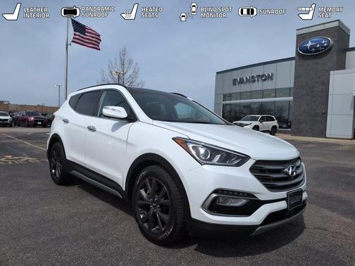 Frost White Pearl 2017 Hyundai Santa Fe Sport 2.0L Turbo Ultimate