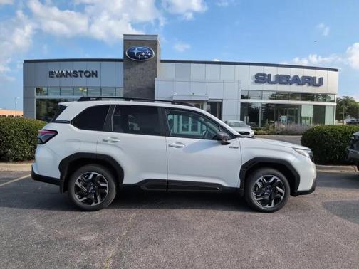 Crystal White Pearl 2026 Subaru Forester Hybrid Limited