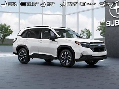 Crystal White Pearl 2026 Subaru Forester Hybrid Touring