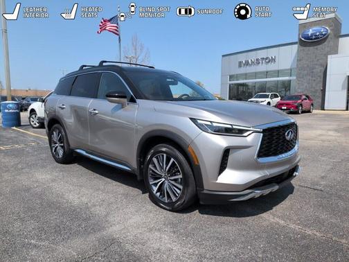 Warm Titanium/Black Obsidian 2022 INFINITI QX60 AUTOGRAPH