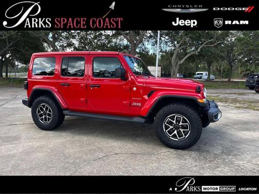 Firecracker Red Clearcoat 2024 Jeep Wrangler 4-Door Sahara 4x4
