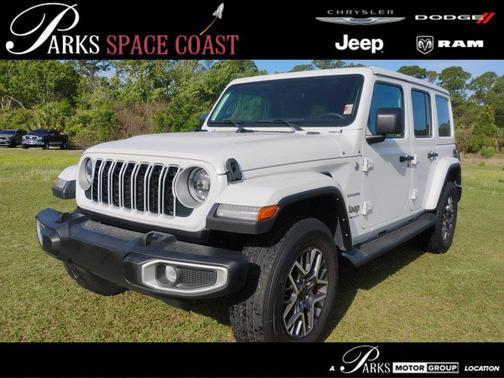 Bright White Clearcoat 2024 Jeep Wrangler 4-Door Sahara 4x4