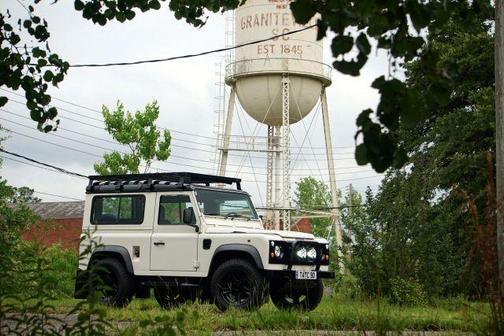 White 1996 Land Rover Defender 90