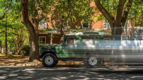 Green 1998 Land Rover Defender 90