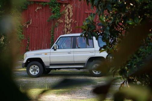 Silver 1992 Toyota Land Cruiser RJ77
