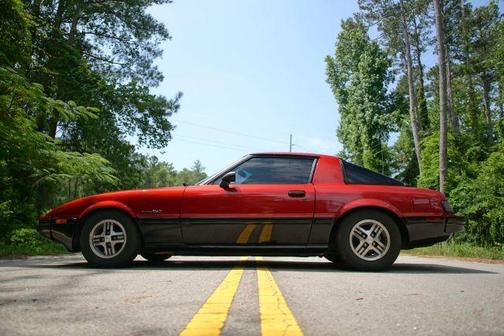 Red 1983 Mazda RX-7 GSL