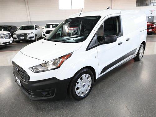 Frozen White 2020 Ford Transit Connect XL Cargo Van