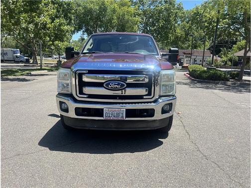 Burgundy 2011 Ford F-250 Lariat