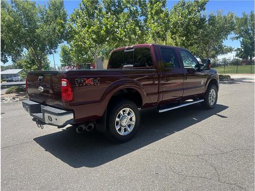 Burgundy 2011 Ford F-250 Lariat