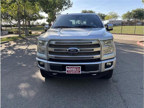 Silver 2016 Ford F-150 Platinum