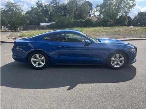 Blue 2017 Ford Mustang V6