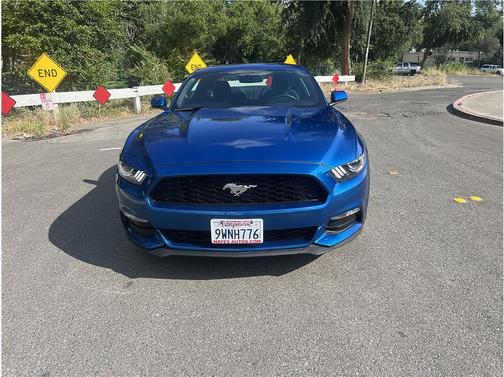 Blue 2017 Ford Mustang V6