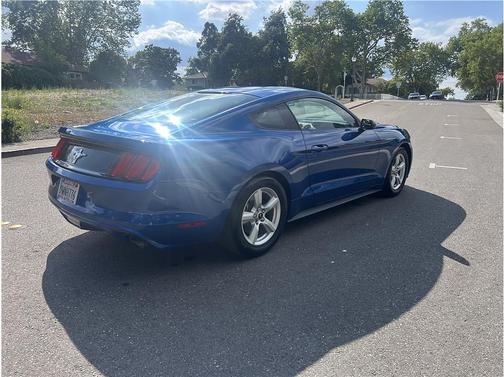Blue 2017 Ford Mustang V6