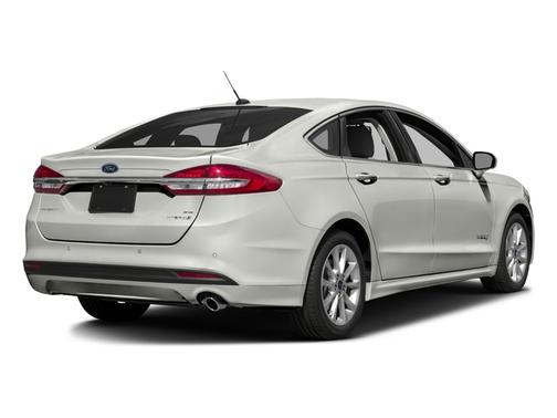 White 2017 Ford Fusion Hybrid SE