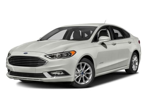 White 2017 Ford Fusion Hybrid SE