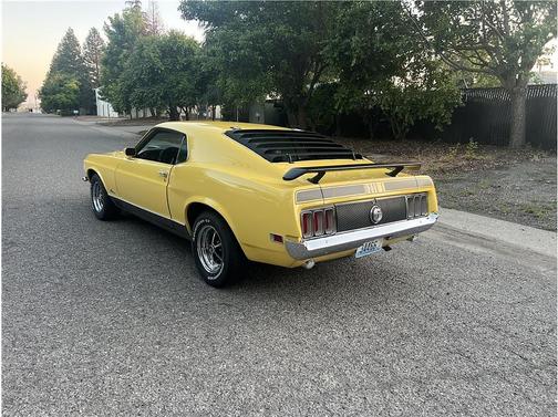 Yellow 1970 Ford Mustang Mach 1