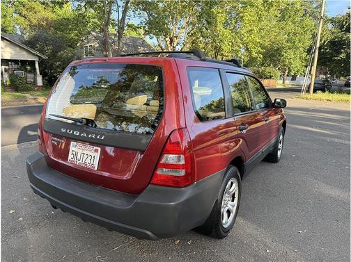 Red 2005 Subaru Forester 2.5 X