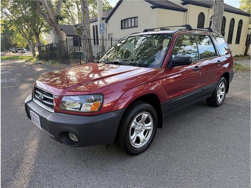 Red 2005 Subaru Forester 2.5 X