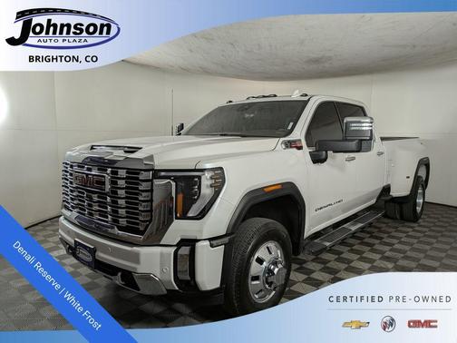 White Frost Tri-Coat 2024 GMC Sierra 3500 Denali