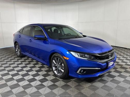 Aegean Blue Metallic 2019 Honda Civic EX