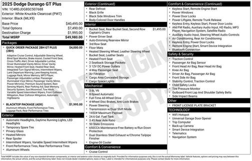 2025 Dodge Durango GT